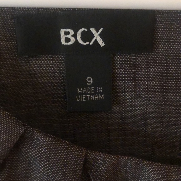 Charcoal Gray Business BCX Dress size 9 with belt - Picture 3 of 4